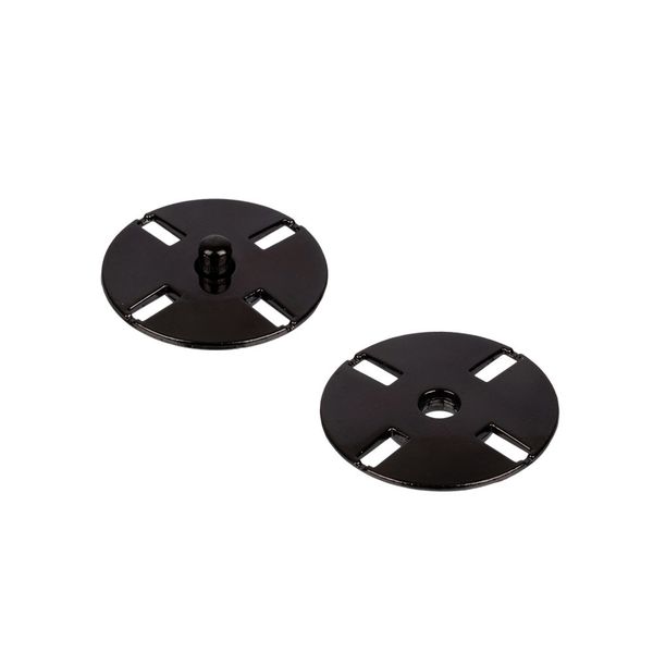 Кнопка пришивная металл ⌀23.0 мм, 5 шт, 02 черн.никель, Gamma KLH-23