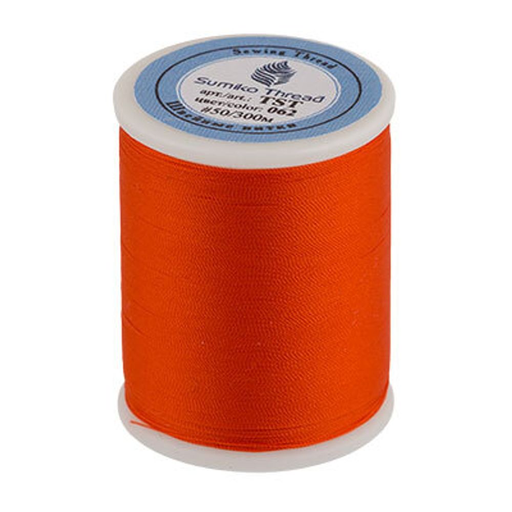 Нитки для трикотажных тканей SumikoThread 300 м, (328 ярд), 062 т.оранжевый