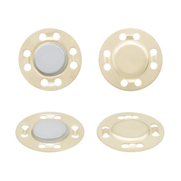 Кнопка магнитная металл пришивная ⌀21.0 мм, 10 шт, золотой, MG03