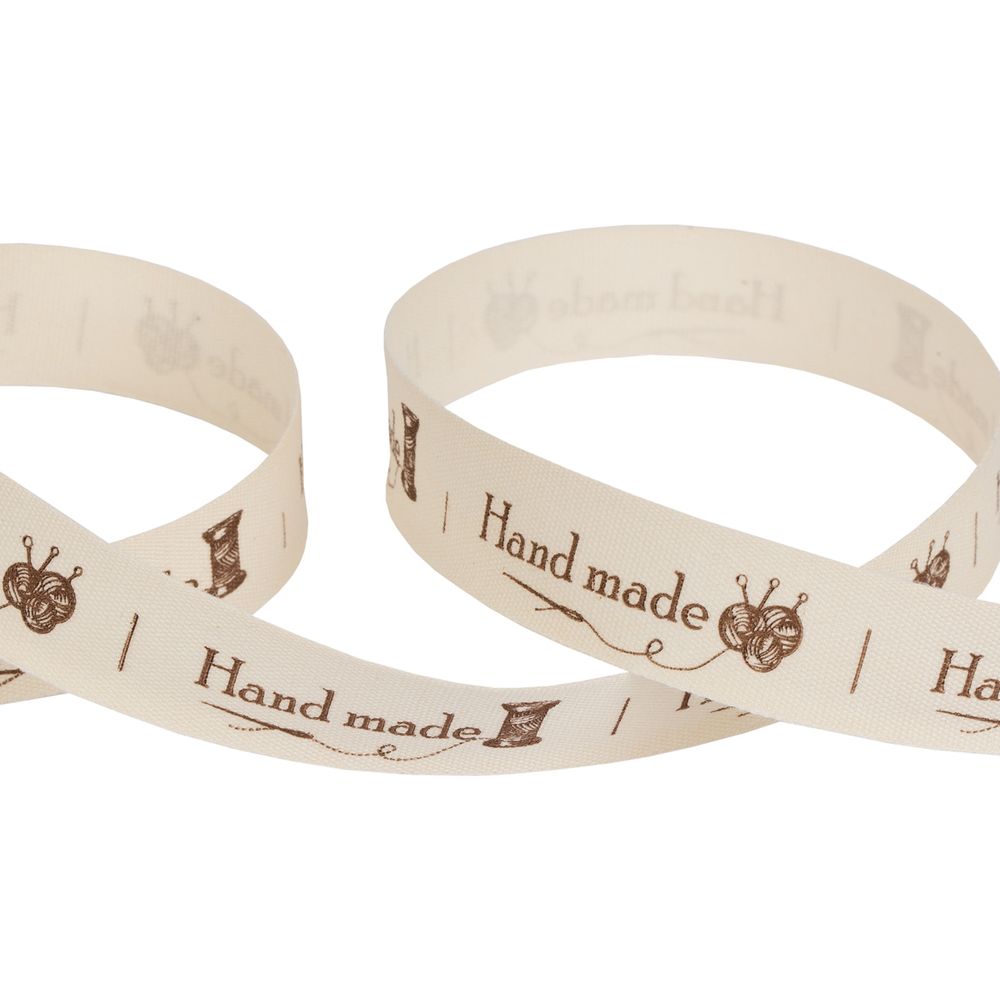 Лента х/б с рисунком 16.0 мм / 22.8±1 метра, S11001/098 Hand made, Gamma CLP-161