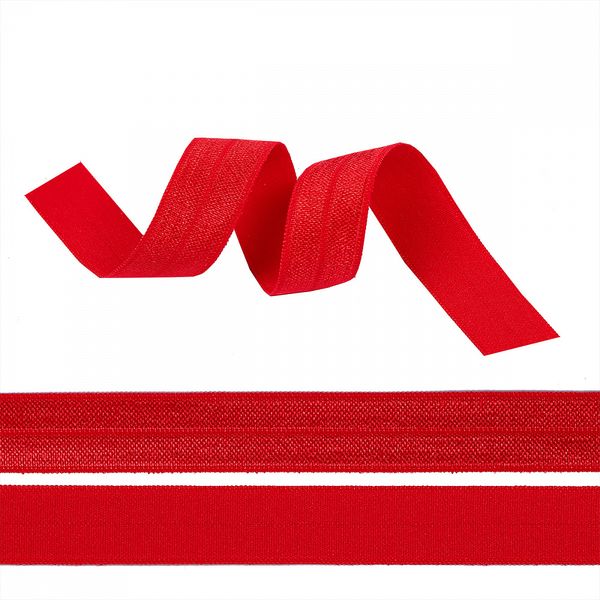 Резинка бельевая (окантовочная) блестящая 15.0 мм / 1000 метров, красный SD163