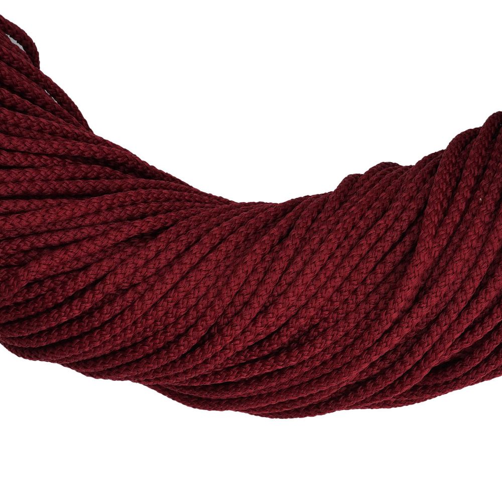 Шнур плетеный ⌀4.0-5.0 мм / 100 метров, 008 бордовый