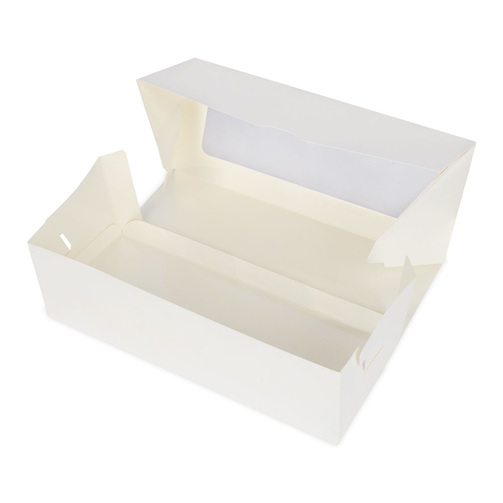 Коробка для десертов вытянутая С ОКНОМ 30х12х10 см, S-Chief BFC-013