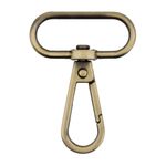 Карабин металл 32.0 мм (49х37 мм), 10 шт, 24 под бронзу, Gamma GH 111/32/10