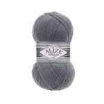 Пряжа Alize (Ализе) Superlana TIG / уп.5 мот. по 100 г, 570м, 87 угольно-серый