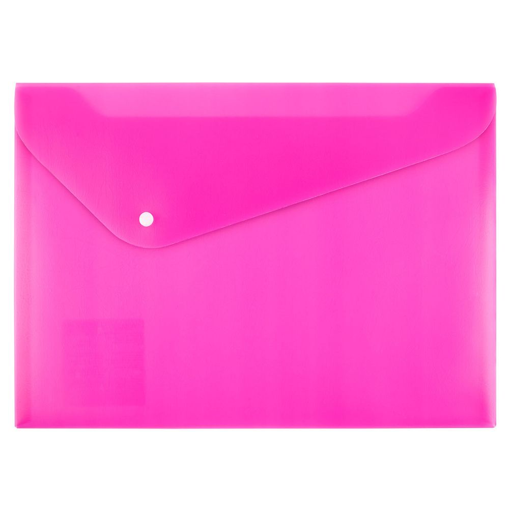 Папка-конверт с кнопкой A4 180 мкм волокно, 20 шт, розовый EC211130013, Expert Complete