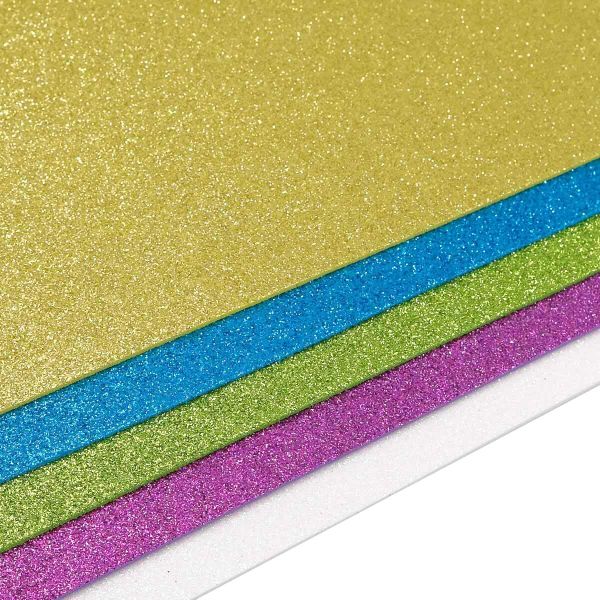Набор фоамирана с глиттером Ассорти 4, 20х30см, 2мм, 5 шт, Astra&Craft