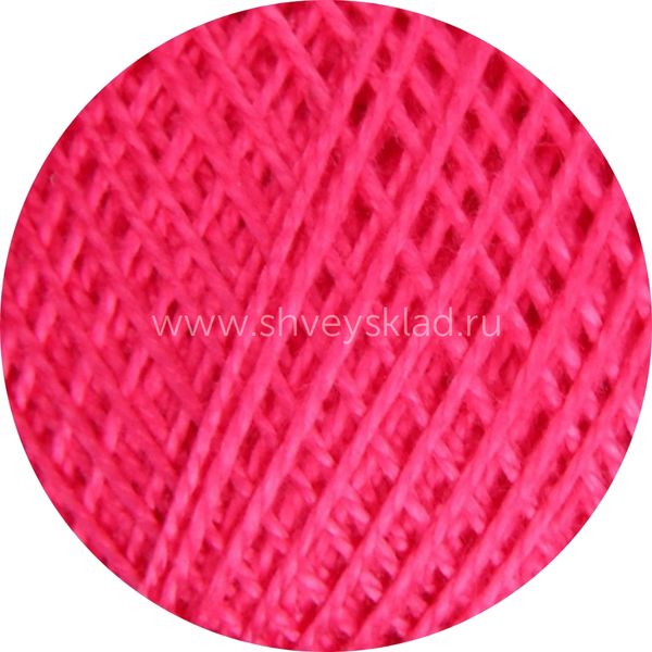 Пряжа ПНК им.Кирова Ирис / уп.20 мот. по 25 г, 150м, 1110 ярк.розовый