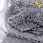 Кружево бельевое эластичное 190 мм / 3 метра, TBY.30200, цв.17 серый, Kruzhevo
