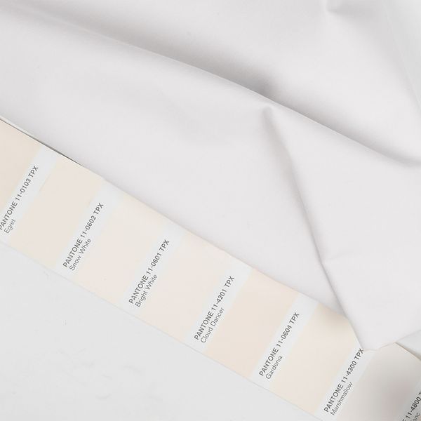 ТиСи (T/C) поплин стрейч 110 г/м², 150 см / 25 метров, TBY.TC.01, цв.белый