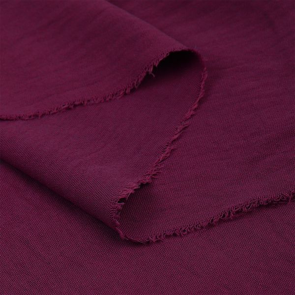 Лен Манго 160 г/м², 150 см / 25 метров, TBY.Mg.07, цв.ягодный