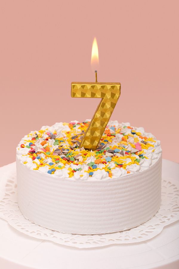 Свеча для торта Цифра 7, 18.4 г, 12 шт, Boomzee BCD-14