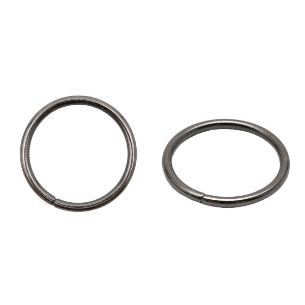 Кольцо разъемное металл in ⌀25 мм (30 мм внешн.), чер.никель, 816B-002, 100 шт