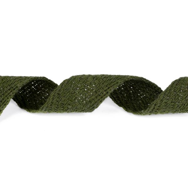 Тесьма (лента) киперная (100% х/б) 15 мм / 25 метров, хаки, Gamma С3863Г17