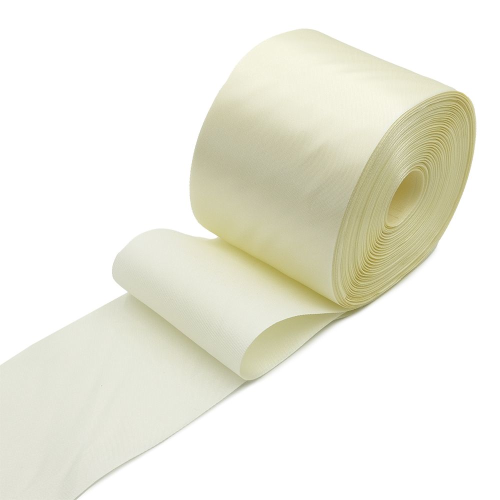 Лента атласная 1-сторонняя 100.0 мм / 100±2 метров, 18 айвори, Globus