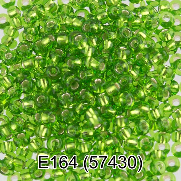 Бисер Gamma 10/0 (2.3 мм), 50 г, E164 т.салатовый, 57430, круглый 5