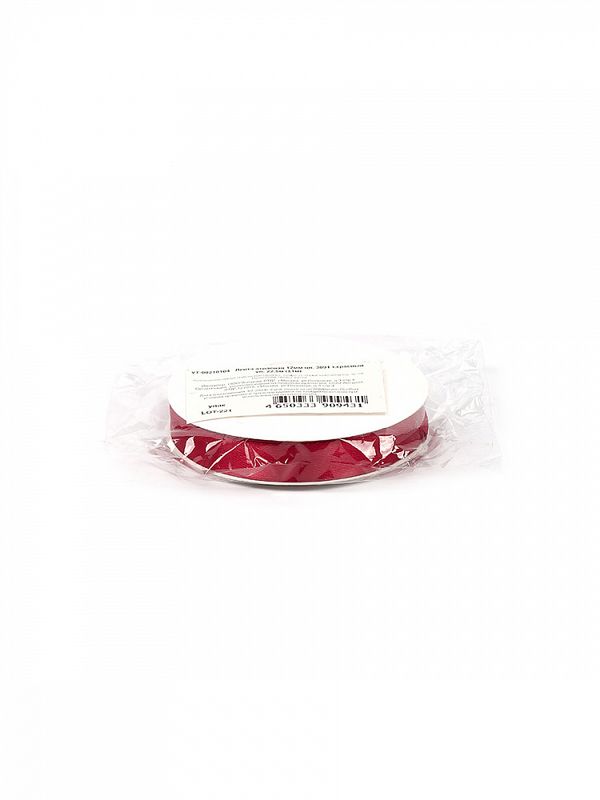 Лента атласная 1-сторонняя 12.0 мм / 22.5±1 метра, 3091 т.красный, Magic4Hobby