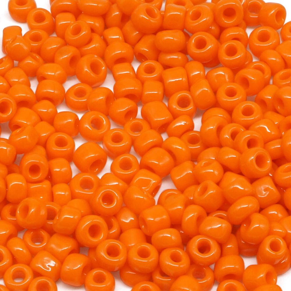 Бисер Astra&Craft 11/0 (2.1 мм), 200 г (10х20 г), цв. 50 оранжевый/непрозрачный