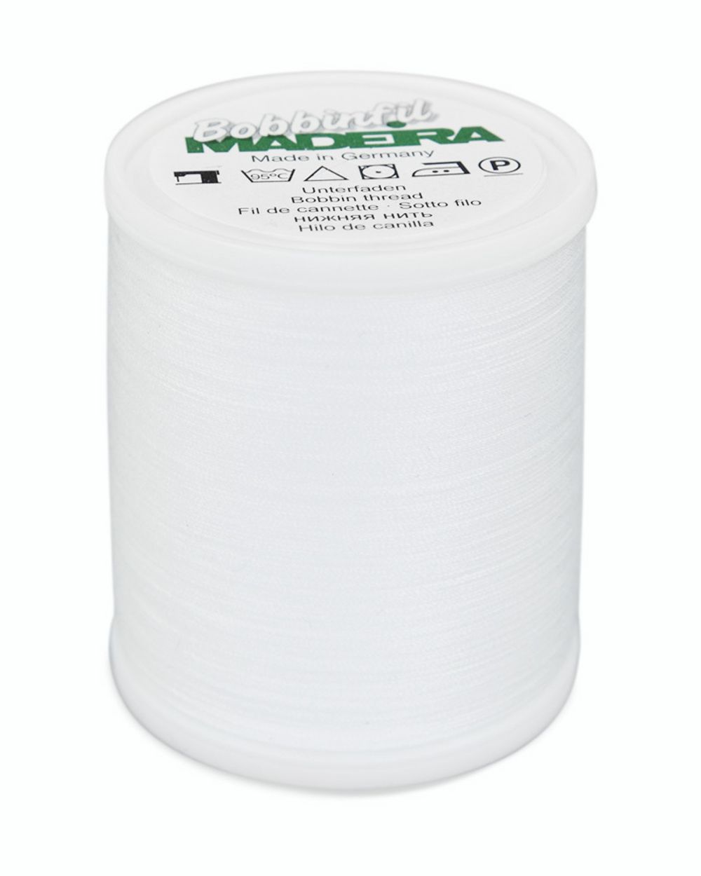 Нитки нижние Madeira Bobbinfil №70, 1500 м, цв. белые, 9764, 5 катушек