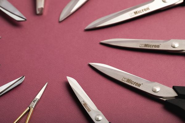 Ножницы рукодельные для вышивки 10 см, в чехле Micron VIT-04