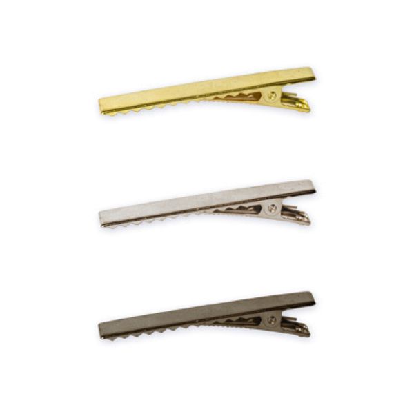 Заготовки для заколки 4.5 см, 5 шт, №02 никель, Zlatka DC-208/5