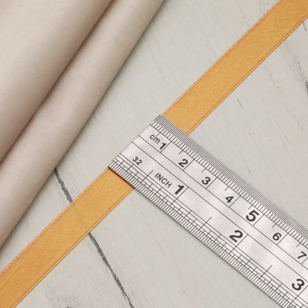 Лента атласная 1-сторонняя 12.0 мм / 22.86±1 метров, 039 т.золотой, Globus