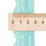 Кружево эластичное (стрейч) 25 мм / 50 метров, голубой, К009.025