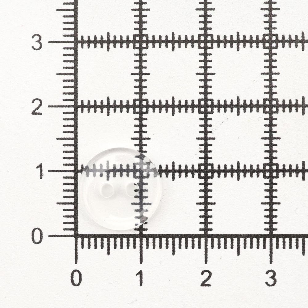 Пуговицы 2 прокола 20L, 13 мм, (clear (прозрачный)), CB-K-15, 144 шт