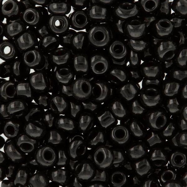 Бисер Zlatka 8/0 (2.9 мм), 100 г (10х10 г), №0049M черный, GR