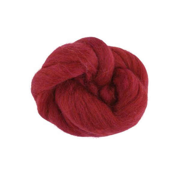 Шерсть для валяния (до 29 мкр), 50 г. 0982 гранат, Gamma TFS-050