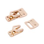 Крючки пришивные декоративные 15х7 мм, gold, 10 шт