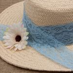 Кружево эластичное (стрейч) 58 мм, 5 м, ±4 см, JD040 голубой