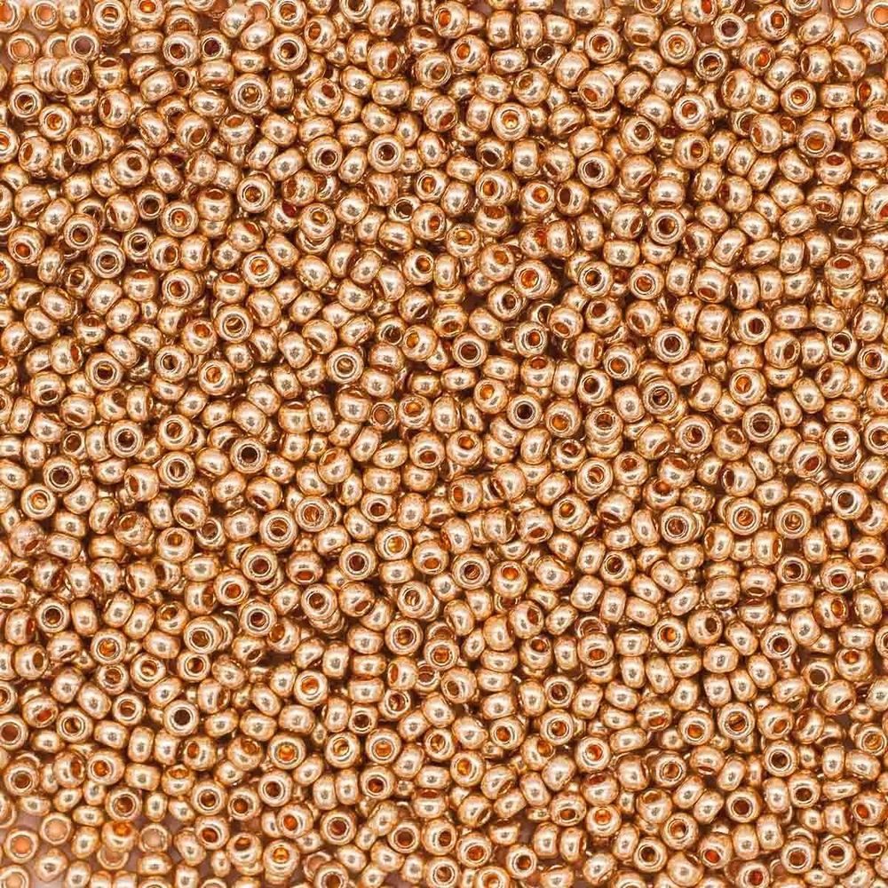 Бисер Preciosa 10/0 (2.3 мм), 100 г (5х20 г), золото, круг.отв.