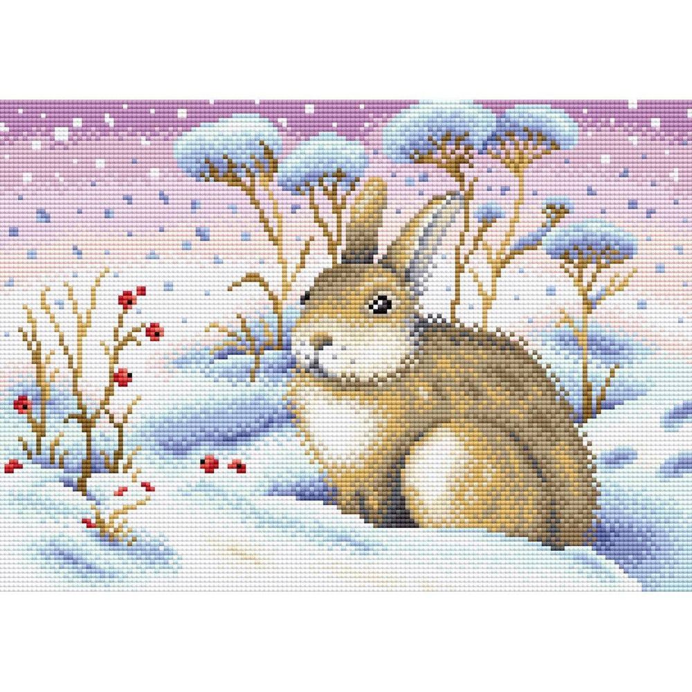 Алмазная (кристальная) мозаика Brilliart, Ушастый лакомка 27х38 см