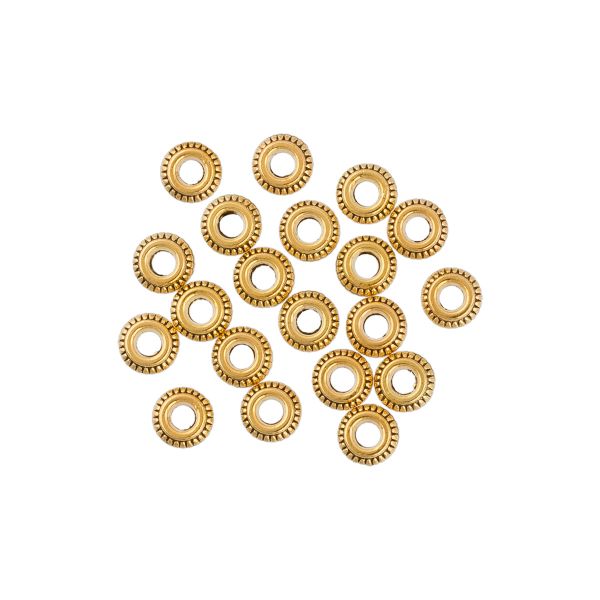 Рондели 7 мм, 20 шт, 02 под золото, Zlatka MRR-01