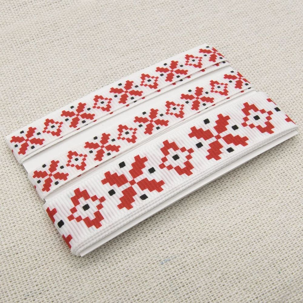 Ткань для рукоделия в наборе с лентой репс 50х50см+1,5м (24229/1019-1502) 29499