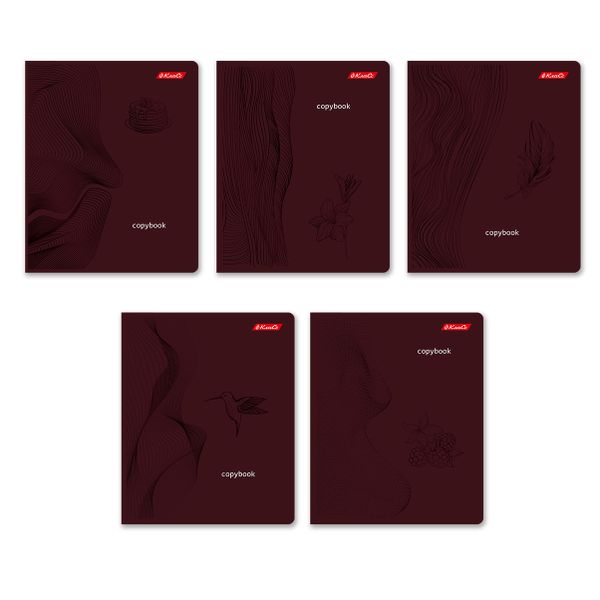 Тетрадь ученическая общая, выборочный лак, A5+ 96 л. на скобе 60 г/м², белизна 100%, 5 шт, клетка в термоусадочной пленке, 000773 Восхитительная, Светоч 96ТЕТк-003