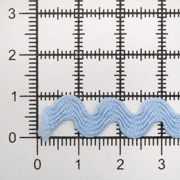 Тесьма вьюнчик 9 мм, 30м (голубой), 30 м