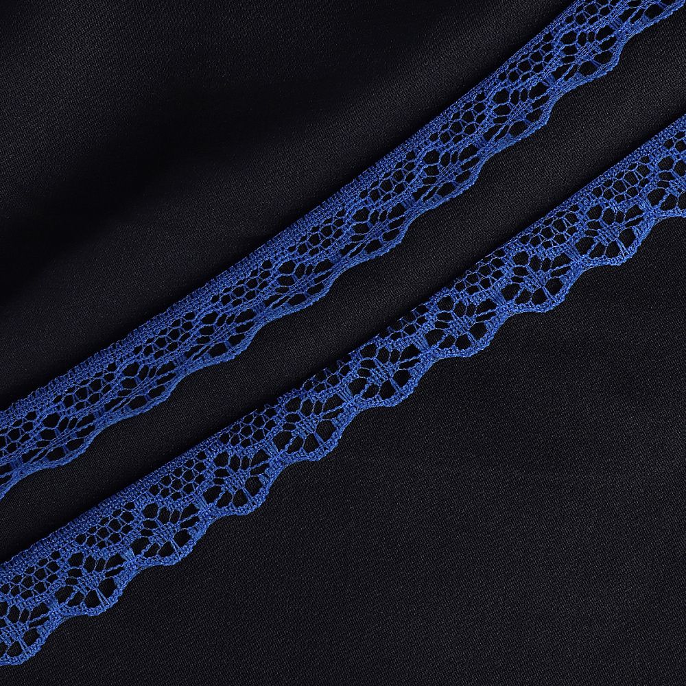 Кружево отделочное в стиле "трикотаж" 12 мм диз. 150-2 цв.13 синий уп.27,4м