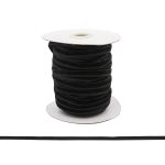 Лента бархатная (тесьма) 06.0 мм / 32.9±2 метров, 0081-0701 (8611 черный (141757))