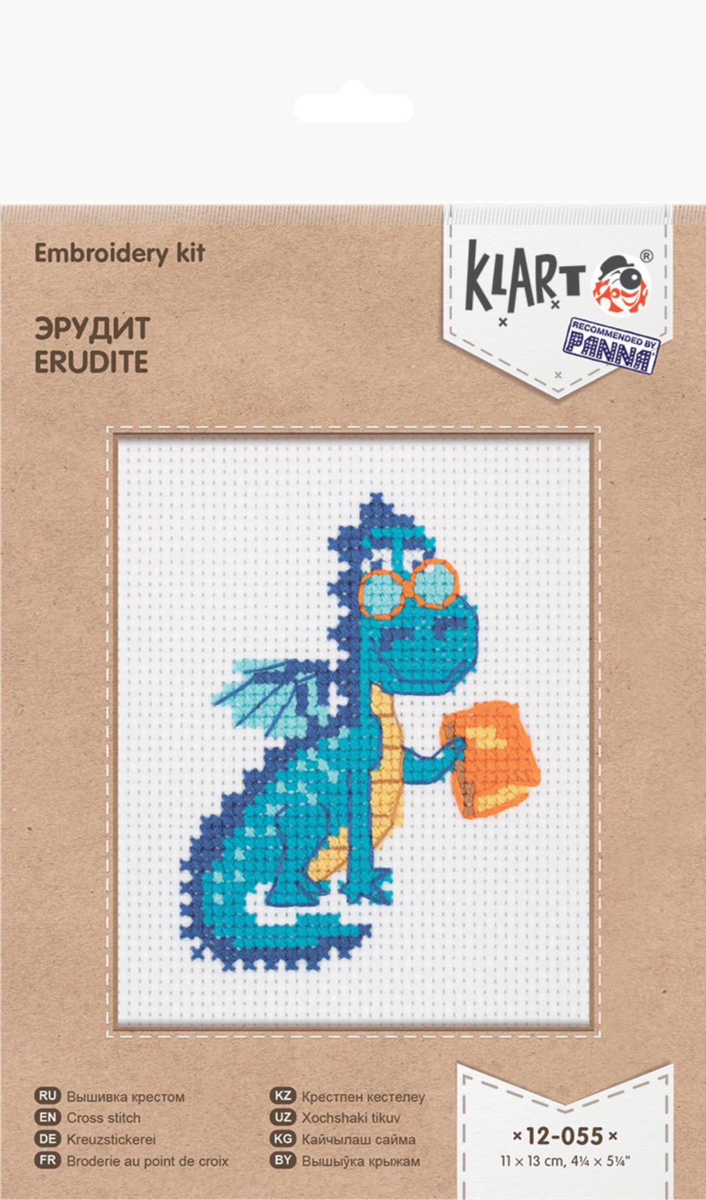 Набор для вышивания нитками Klart, Эрудит