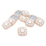 Пуговицы на ножке 36L=23 мм, металл, GD.White (золото-белый), 10 шт, MP07