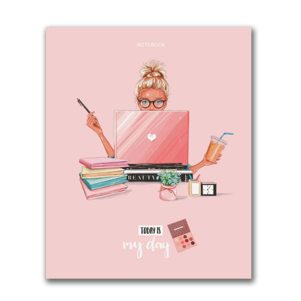 Бизнес-блокнот, матовая ламинация + выборочный лак, A5+ 64 л. 18 шт, клетка, Будь в тренде 000389, Светоч 64ББТ5_4_5_1