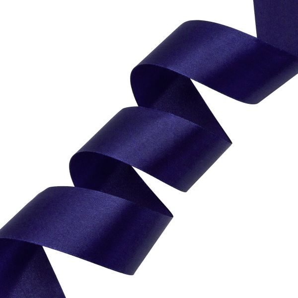 Лента атласная 1-сторонняя 50.0 мм / 22.86±1 метров, аналог 7730446, 77 т.синий, DDZ2401, Globus