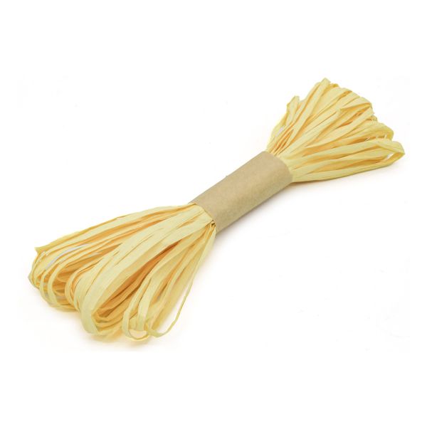 Рафия бумажная Astra&Craft креатив, 10 метров, (7 светло-желтый), 15TF128-10