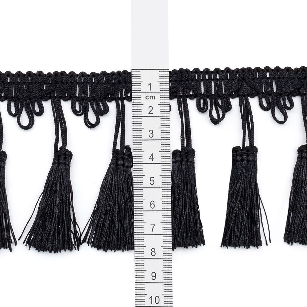 Бахрома отделочная 115.0 мм / 10 метров, с кистями, (115), 878