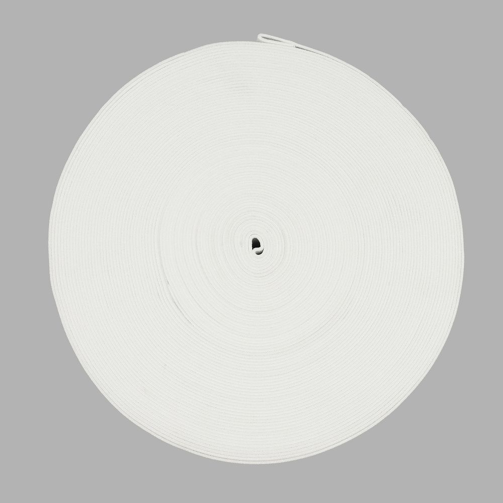 Резинка башмачная 80.0 мм / 25 метров, белый