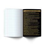 Тетрадь со справочным материалом Золотая коллекция, тиснение золотой фольгой, A5+ 48 л. на скобе 65 г/м², белизна 100 %, 10 шт, клетка, 01327 Золотая коллекция История, Светоч Т145