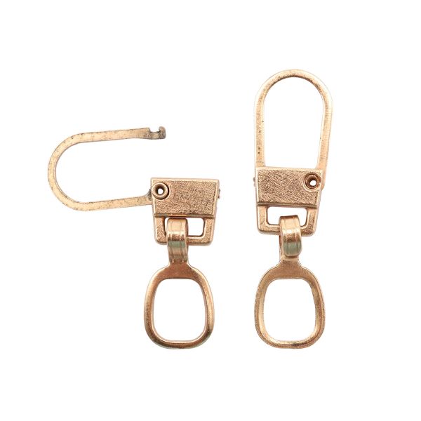 Пуллер-карабин для молнии 9х31 мм металл, цв. золото, 10 шт, (6580-0277)