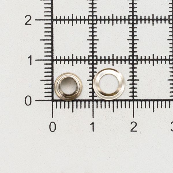 Люверсы металл ⌀_3.7 мм (внутр.), №1.7, сталь, никель, 100 шт, New Star